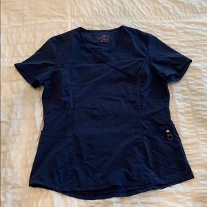 Navy scrub top